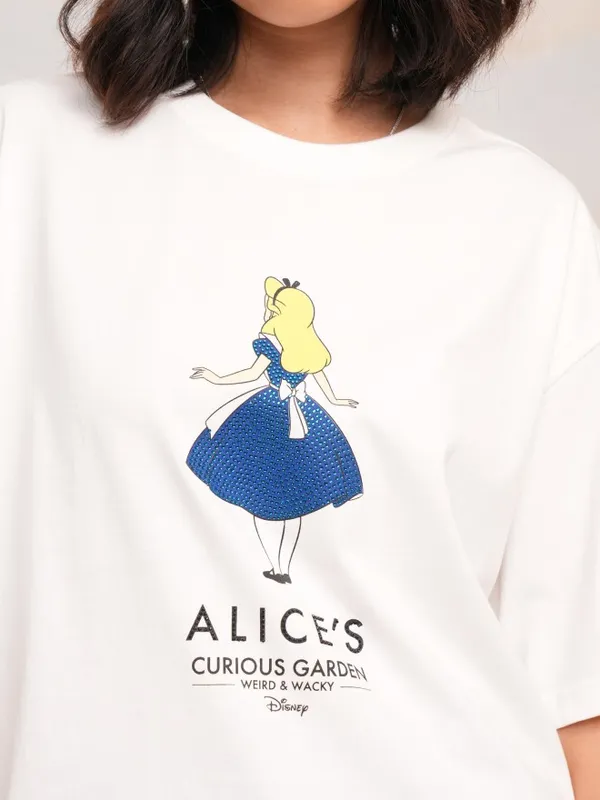 Alice Women's Printed Boxy Fit T-Shirt