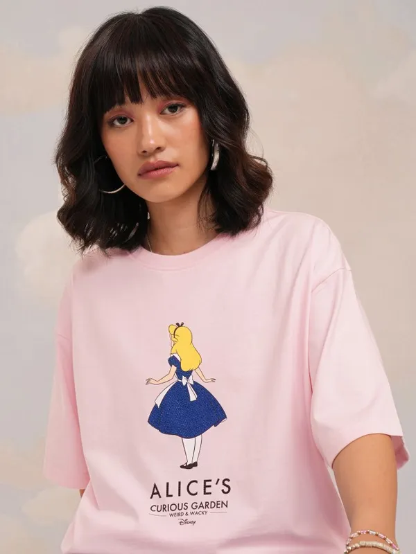 Alice Printed Boxy Fit T-Shirt
