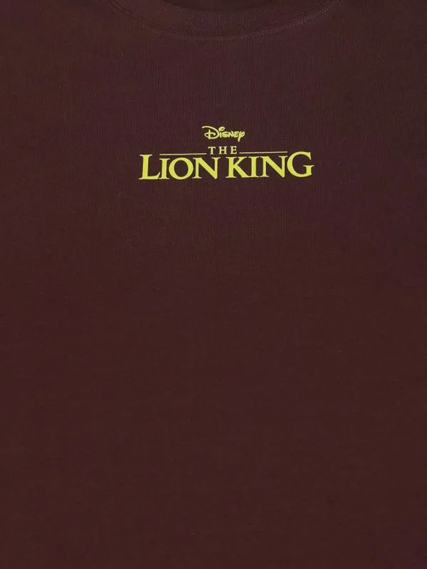 Lion King Women's Printed Oversized Fit T-Shirt