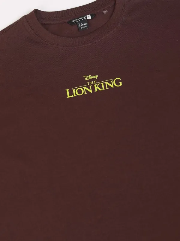 Lion King Women's Printed Oversized Fit T-Shirt