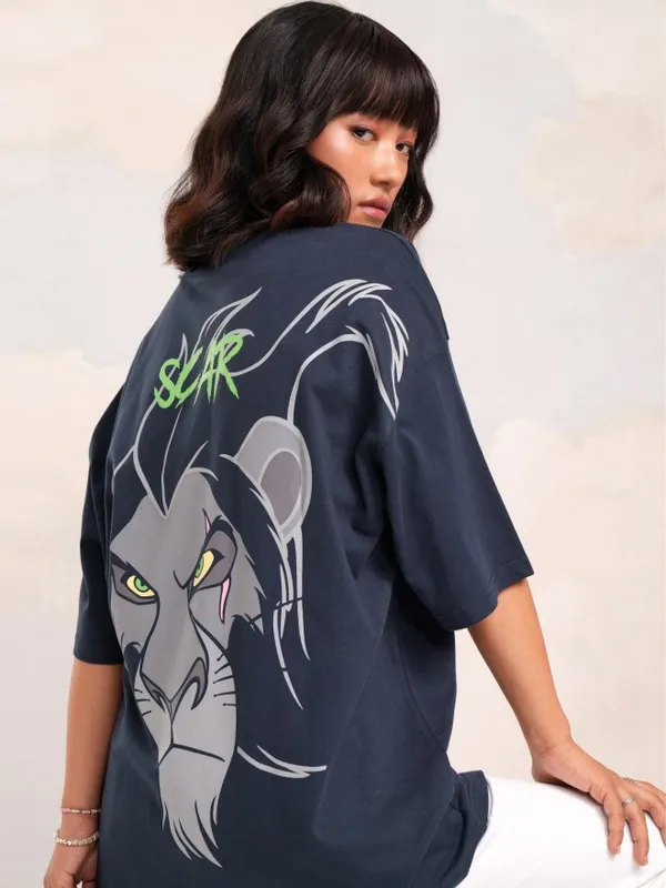 Lion King Printed Boxy Fit T-Shirt