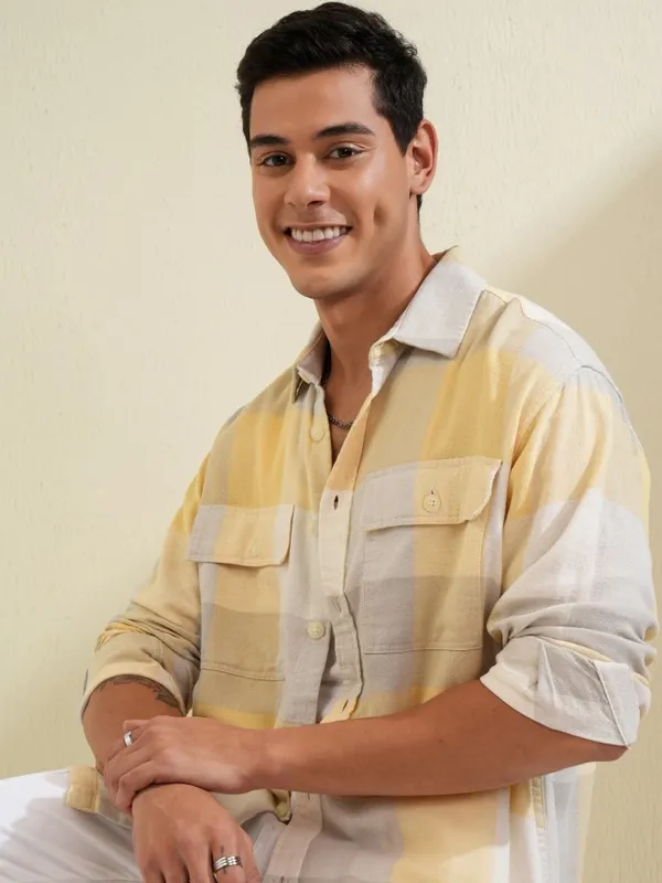 Men Oversized Fit Casual Shirt