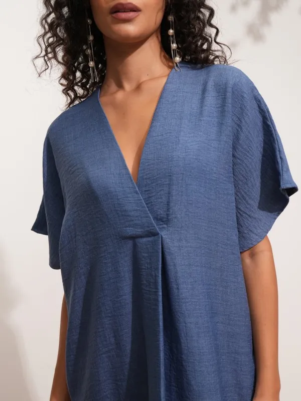 Solid Kaftan Dress
