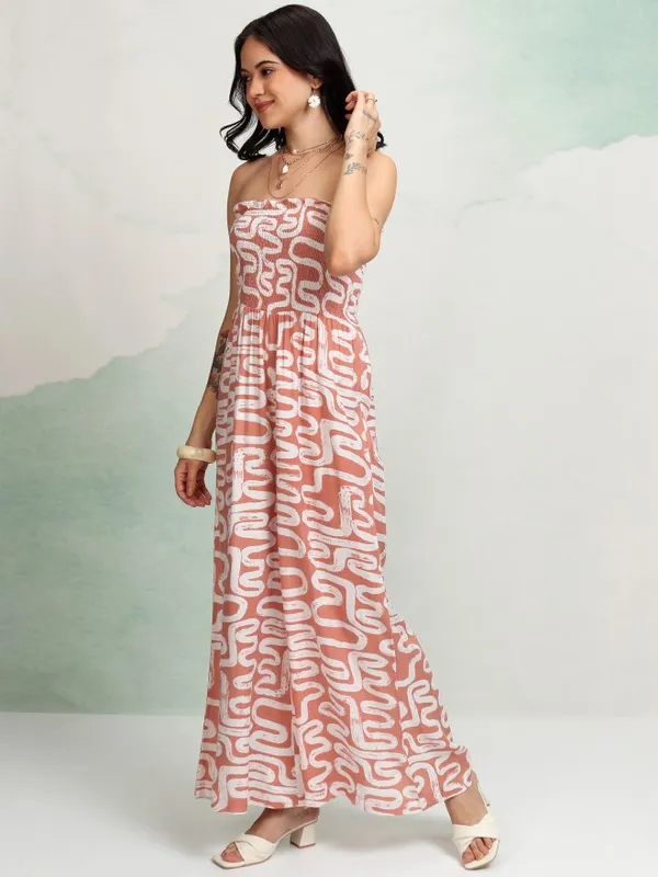 Vishudh Women Pink Printed Jumpsuit