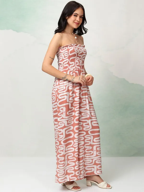 Vishudh Women Pink Printed Jumpsuit