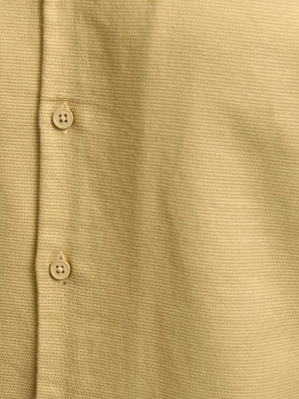 Highlander Men Mustard Solid Relaxed Fit Casual Shirt