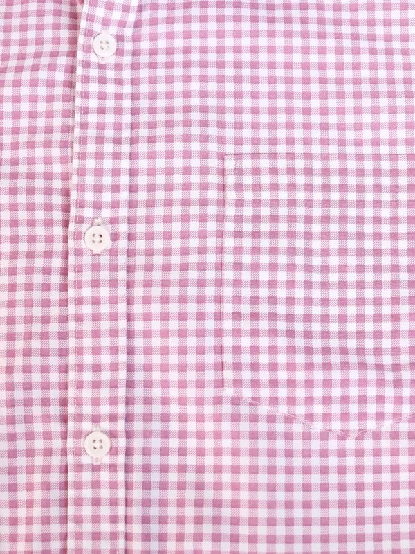 Highlander Men Pink Checked Regular Fit Casual Shirt