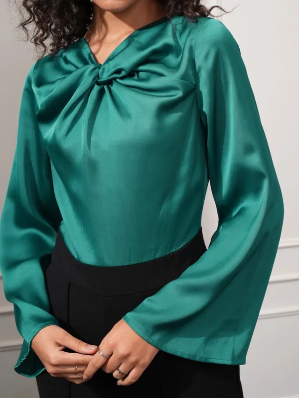 Tokyo Talkies Women Teal Solid Jumpsuit