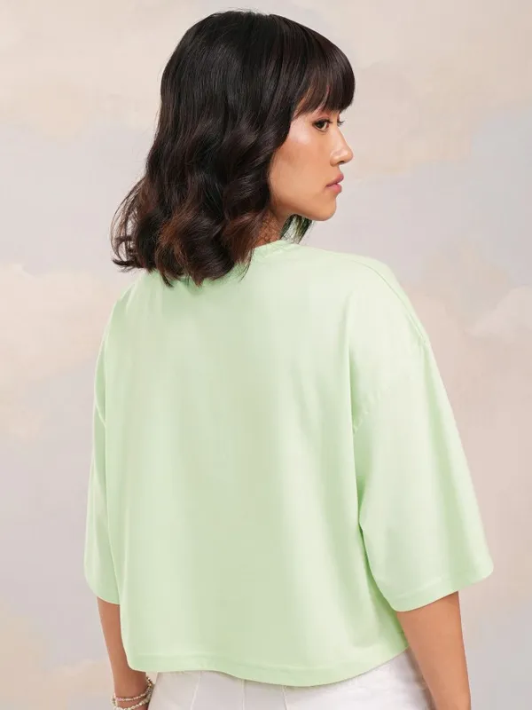 Mickey Mouse Printed Boxy Fit T-Shirt