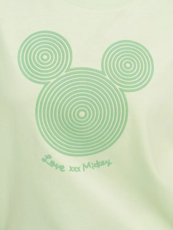 Mickey Mouse Printed Boxy Fit T-Shirt