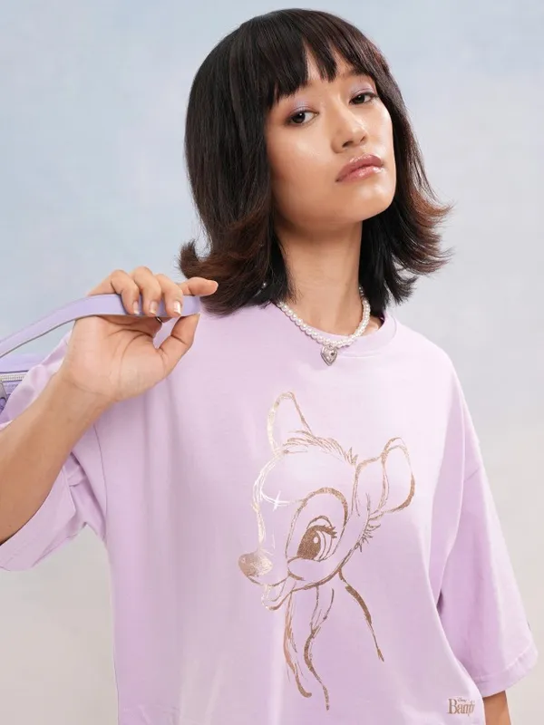 Bambi Printed Boxy Fit T-Shirt