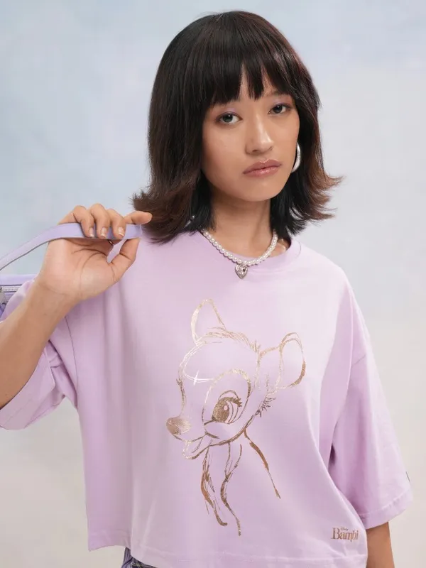 Bambi Printed Boxy Fit T-Shirt