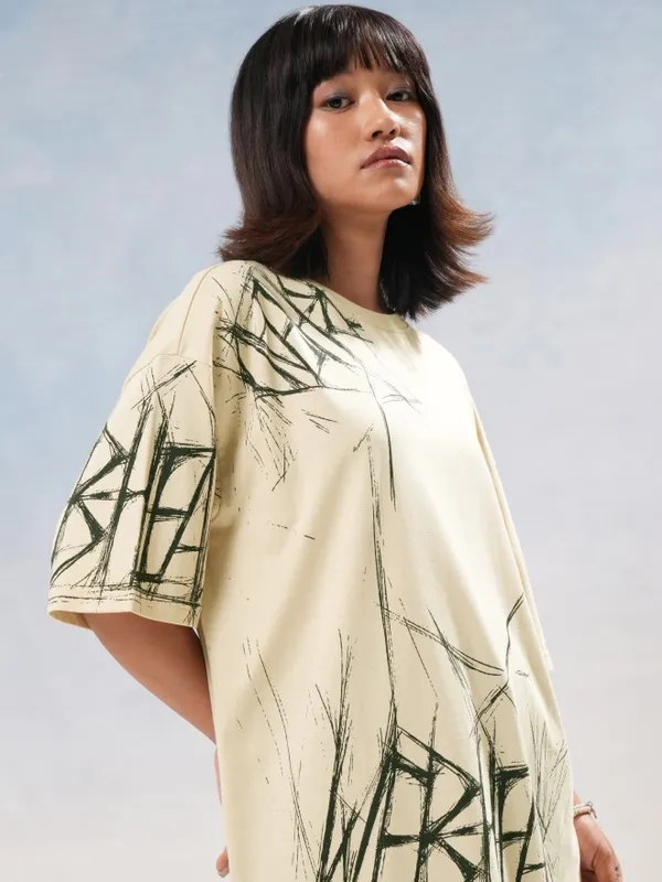 Marvel By Tokyo Talkies Women Beige Spider-Man Printed Round Neck T-Shirt