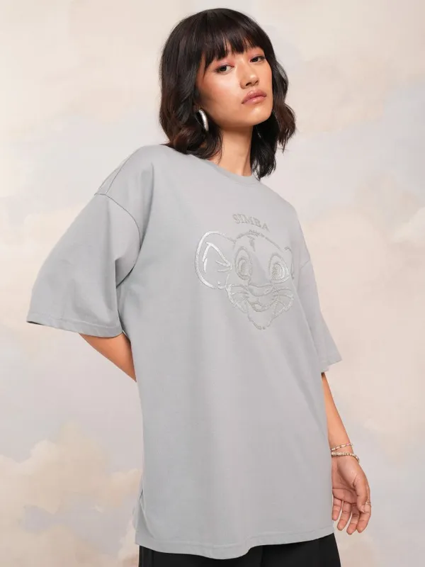 Simba Printed Oversized Fit T-Shirt