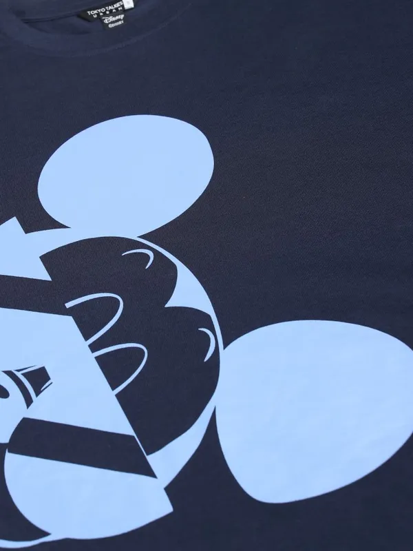 Mickey Mouse Printed Oversized Fit T-Shirt