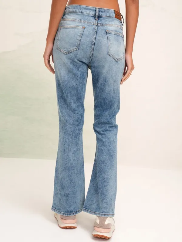 Tokyo Talkies Women Blue Straight Fit Stretchable Jeans