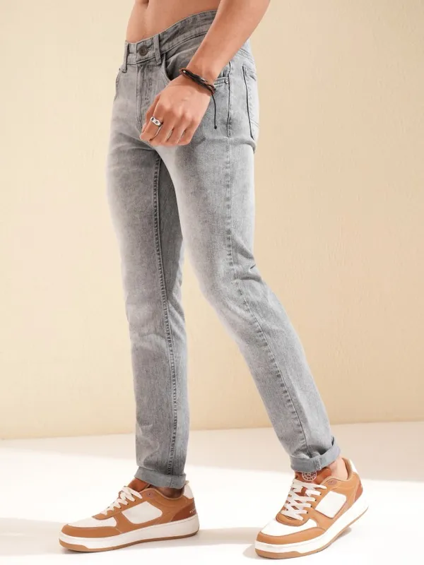 Highlander Men Grey Slim Fit Jeans