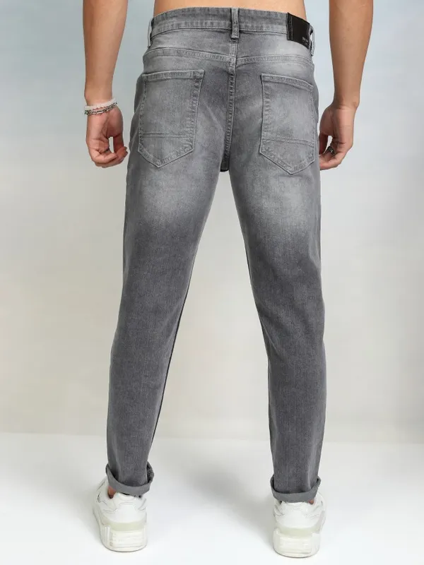 Highlader Men Grey Tapered Fit Jeans