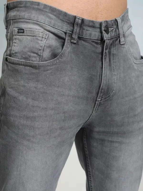 Highlader Men Grey Tapered Fit Jeans