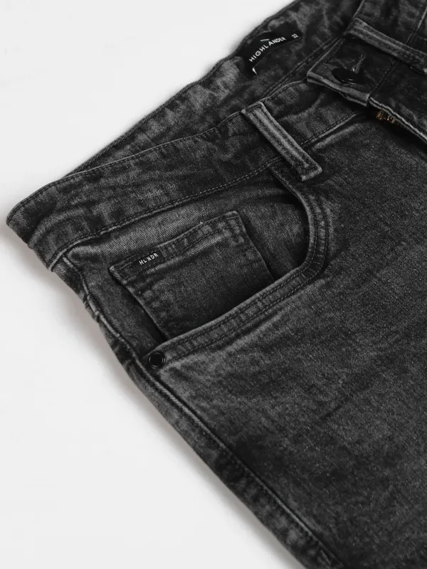 Highlander Men Grey Tapered Fit Jeans