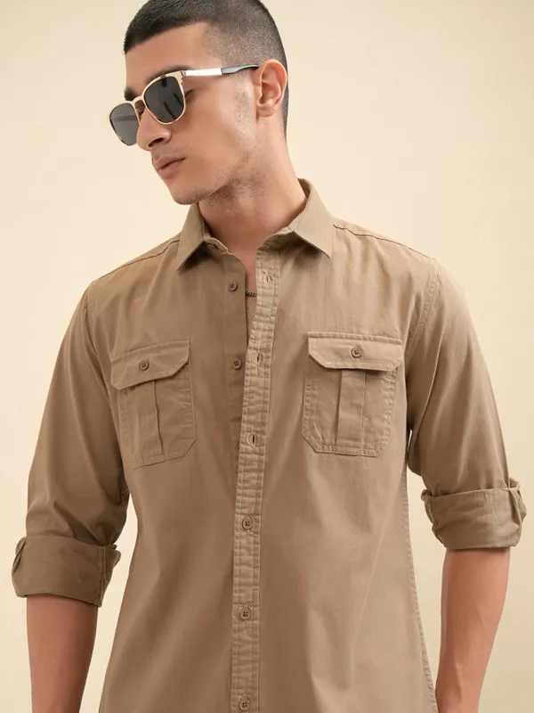 Men Slim Fit Casual Shirt