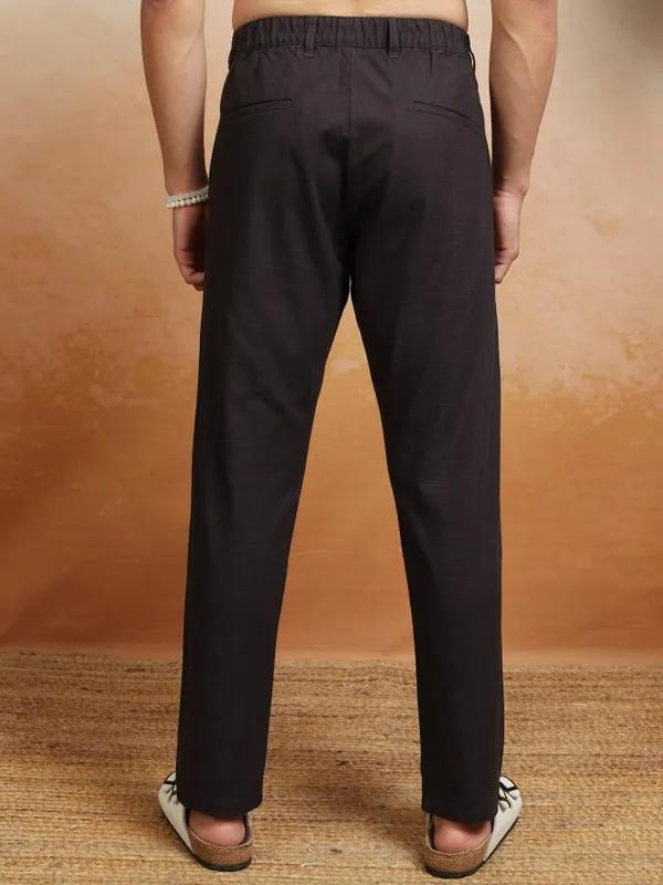 Highlader Men Black Slim Fit Solid Chinos