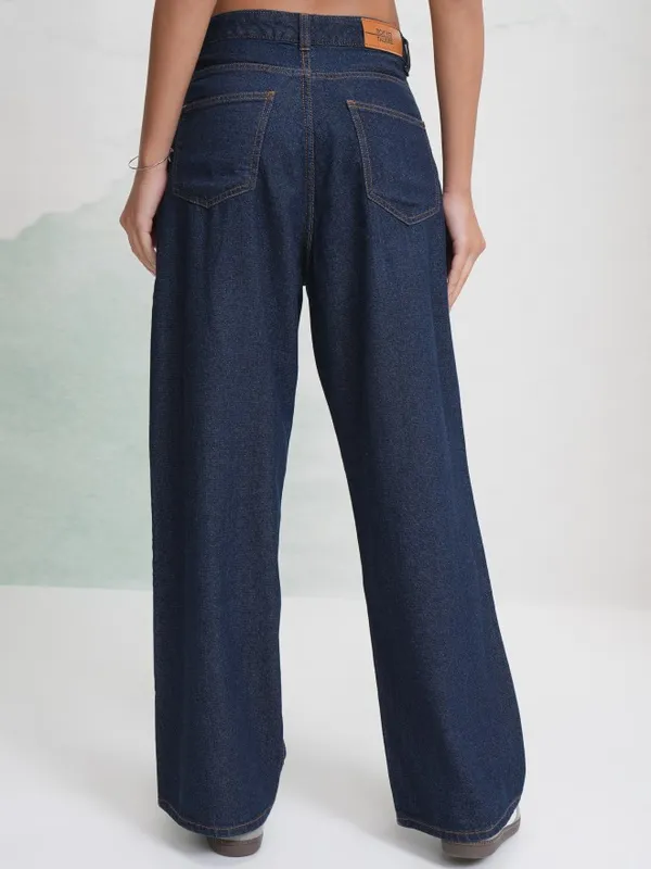 Tokyo Talkies Women Blue Wide Leg Jeans