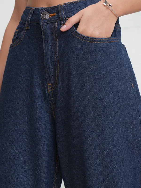 Tokyo Talkies Women Blue Wide Leg Jeans