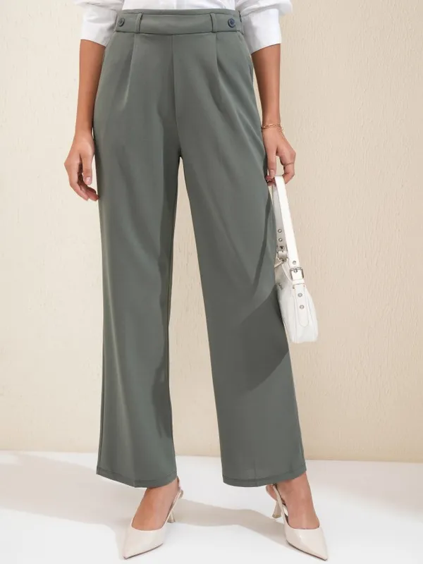 Regular Solid Wide Leg