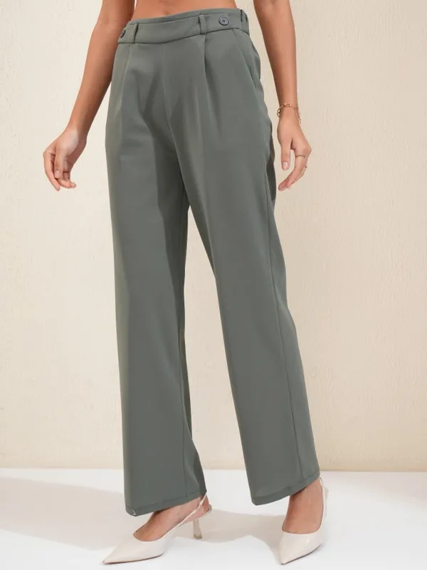 Regular Solid Wide Leg
