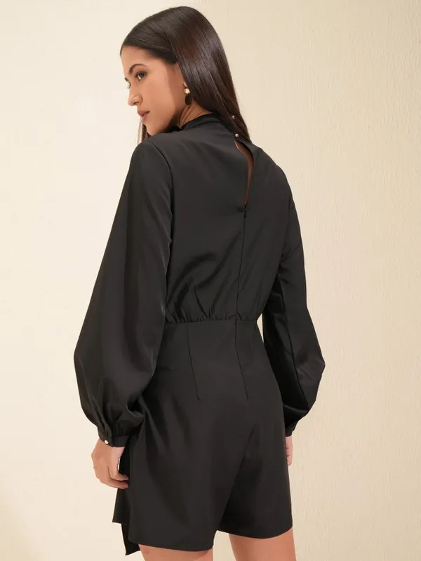 Tokyo Talkies Women Black Solid Jumpsuit