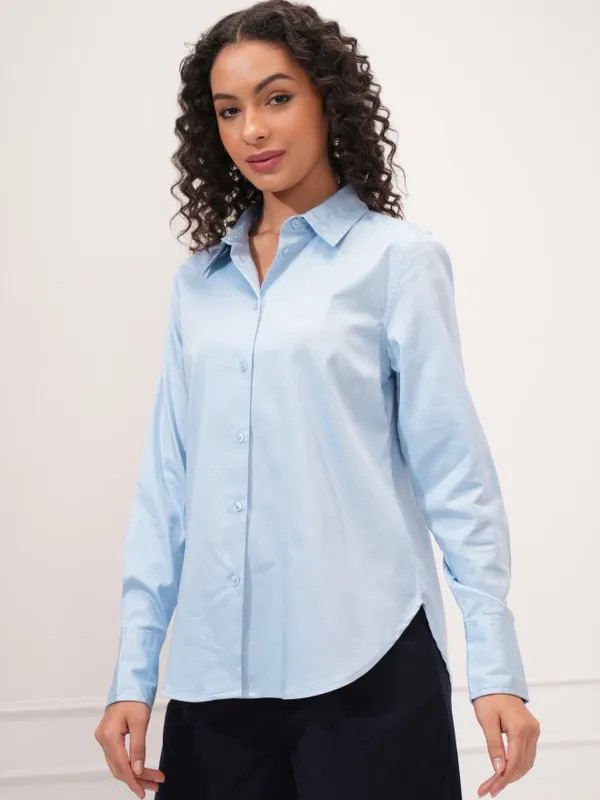 Women Solid Casual Shirt