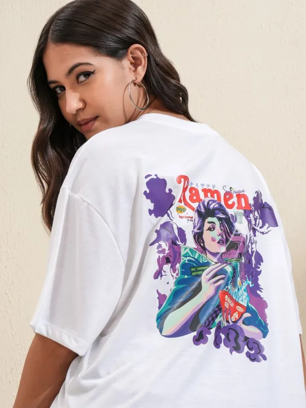 Printed Oversized Fit T-Shirt