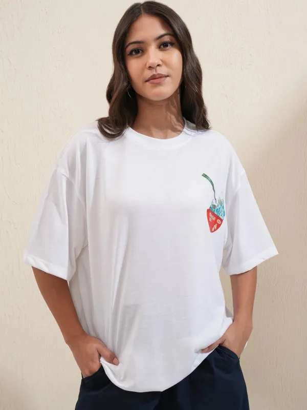 Printed Oversized Fit T-Shirt