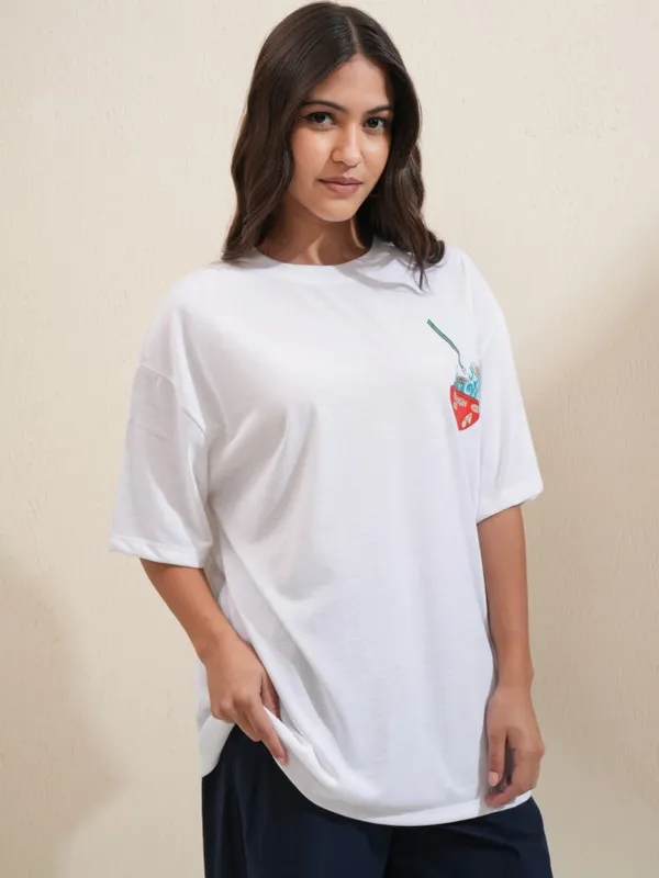 Printed Oversized Fit T-Shirt