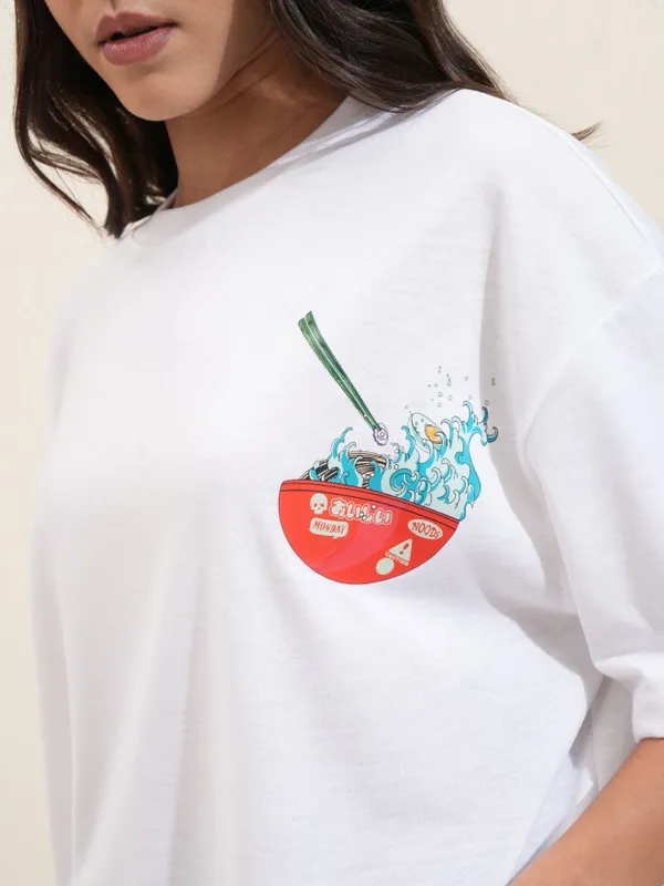 Printed Oversized Fit T-Shirt