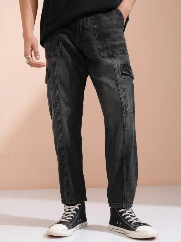 Highlander Men Grey Tapered Fit Jeans