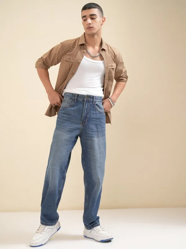 Highlander Men Blue Relaxed Fit Jeans