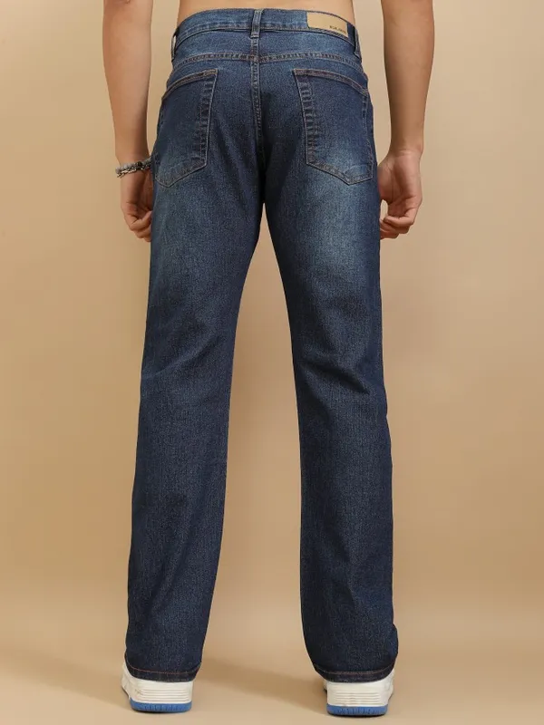 Highlander Men Blue Bootcut Jeans