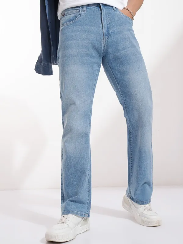 Highlander Men Blue Bootcut Stretchable Jeans
