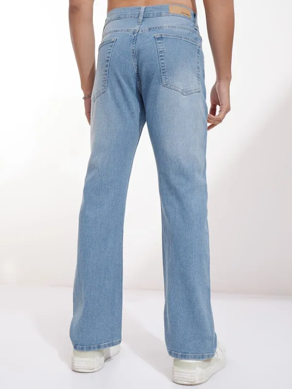Highlander Men Blue Bootcut Stretchable Jeans