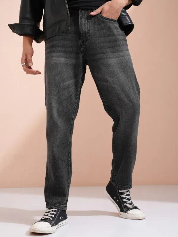Highlander Men Grey Dad Fit Jeans