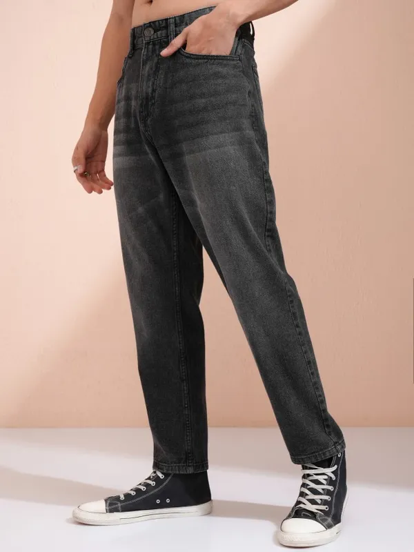 Highlander Men Grey Dad Fit Jeans