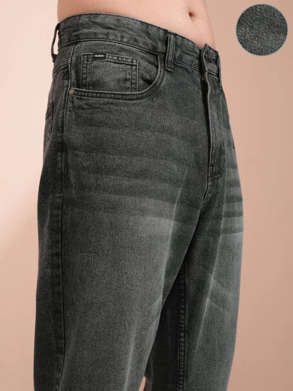 Highlander Men Grey Dad Fit Jeans