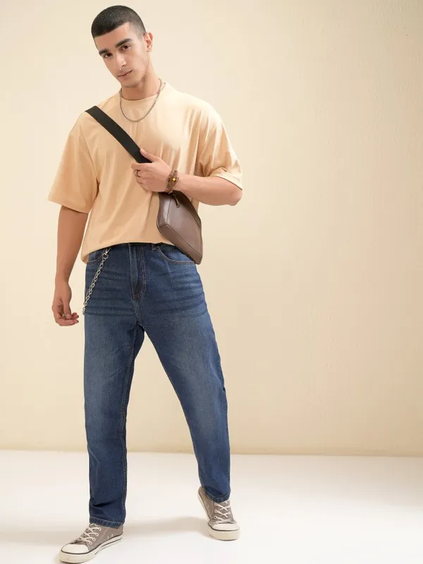 Highlander Men Blue Dad Relaxed Fit Jeans