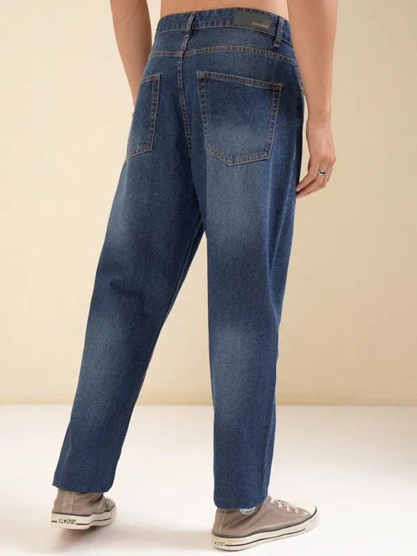 Highlander Men Blue Dad Relaxed Fit Jeans