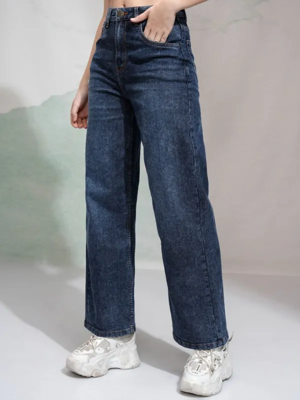 Tokyo Talkies Women Blue Regular Fit Stretchable Jeans