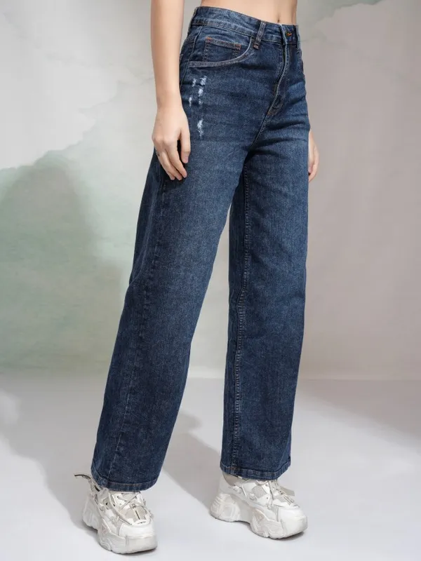 Tokyo Talkies Women Blue Regular Fit Stretchable Jeans