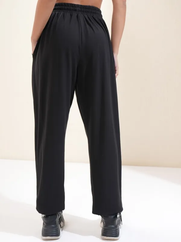Tokyo Talkies Women Black Solid Regular Fit Joggers