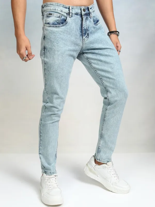 Highlader Men Blue Tapered Fit Stretchable Jeans